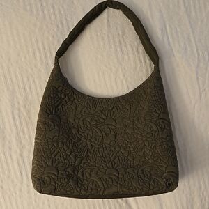 Sakroots Olive Green Quilted Shoulder Bag